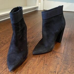 Ted Baker Prenom Suede Block Heel Ankle Boot